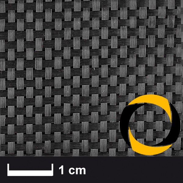 Kohlegewebe 200 g/m² (Aero, Leinwand) 100 cm